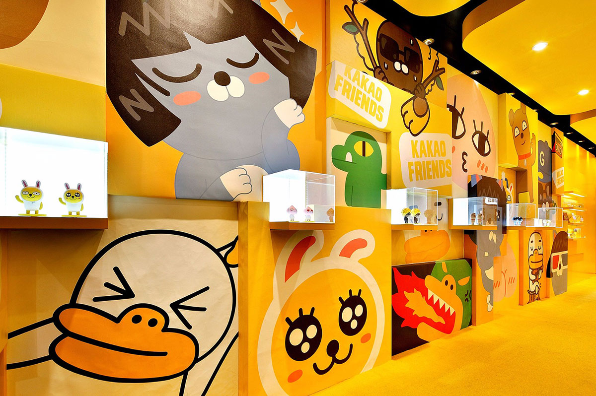 KAKAO主題展覽策劃了那么多萌萌表情人物，看得心都酥了